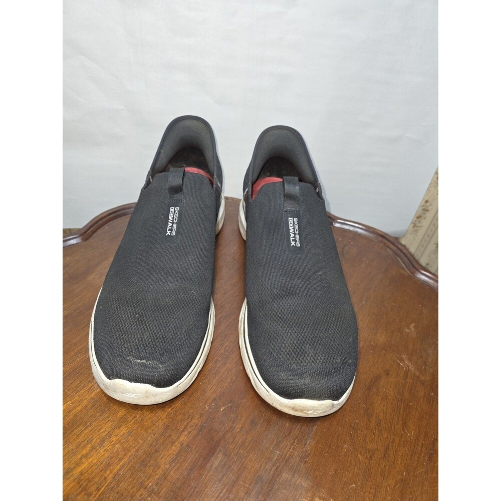 Skechers Slip Ins GOwalk Hyper Pillars Mens 15 Black Hands Free Walking Shoes